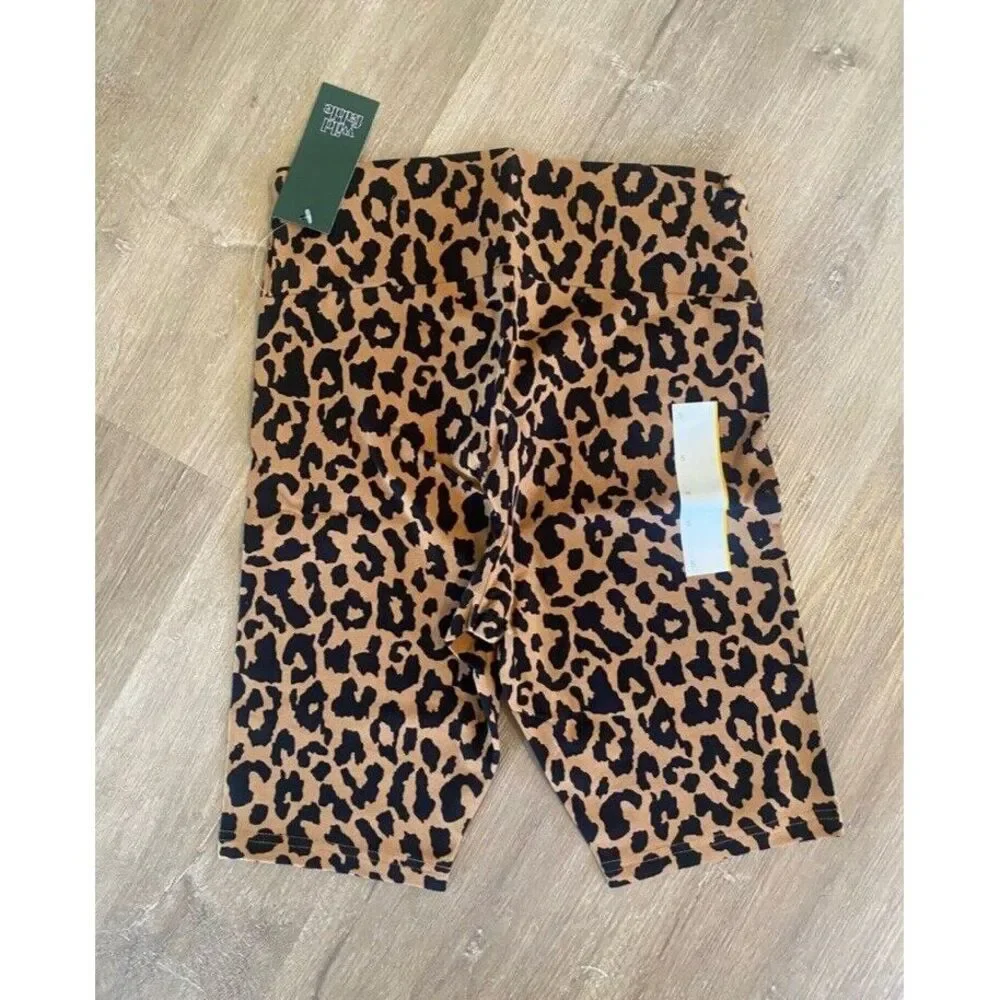 Lot Bulk 20pc Women's High Rise Bike Shorts Wild Fable Leopard S‎ Small Legging